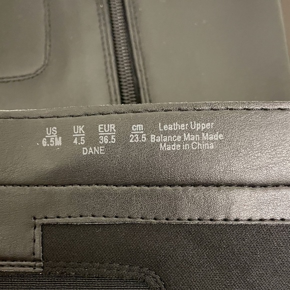 Naturalizer Black Leather Dane Boots 6.5 GUC 2 Inch Heel Mid Calf *no box* - Picture 9 of 12